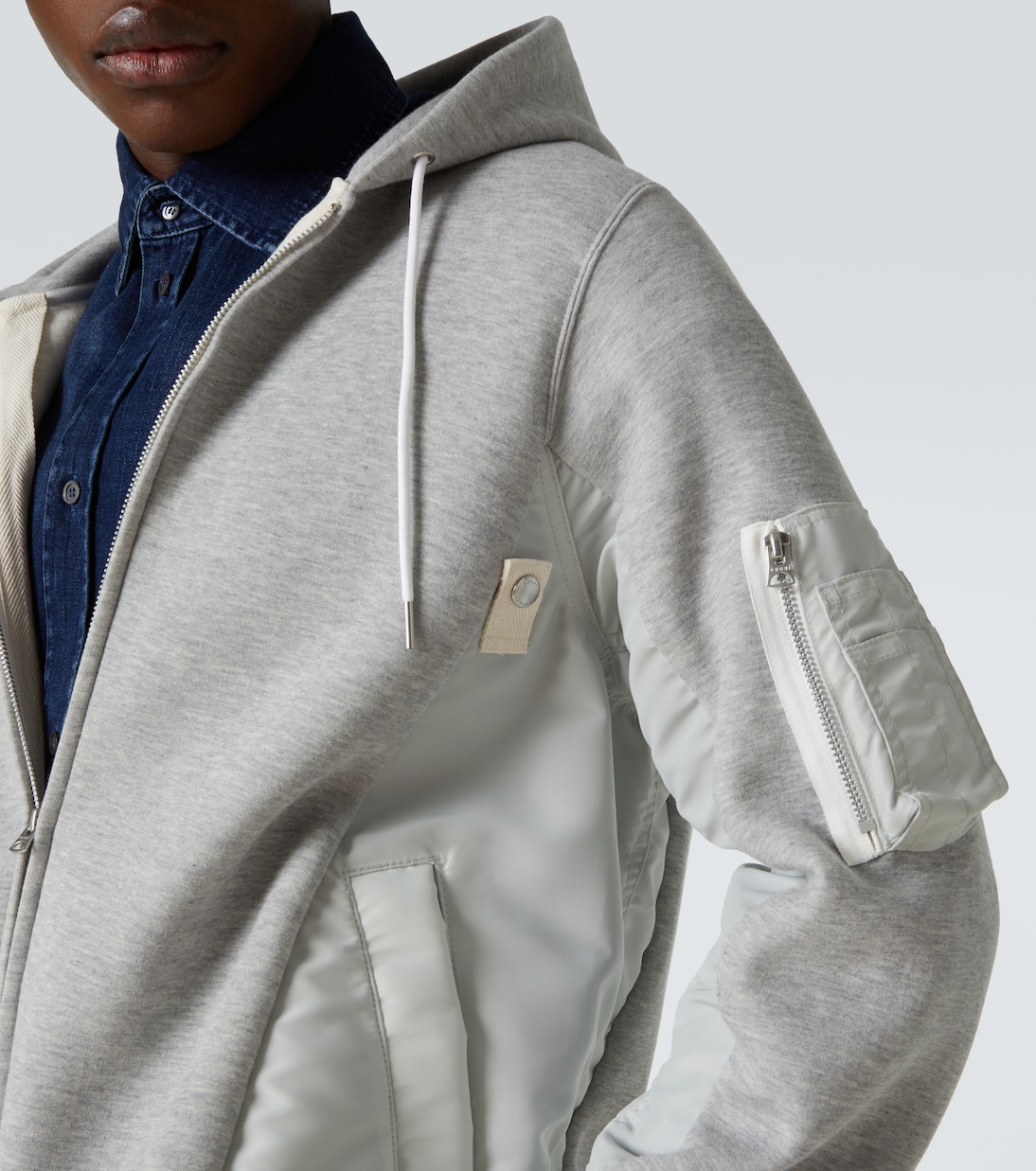 Sudadera con capucha de jersey de algodón | Sacai