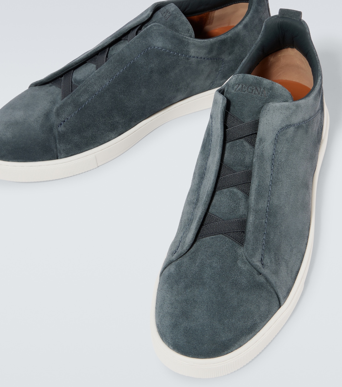 Baskets Triple Stitch en daim | Zegna