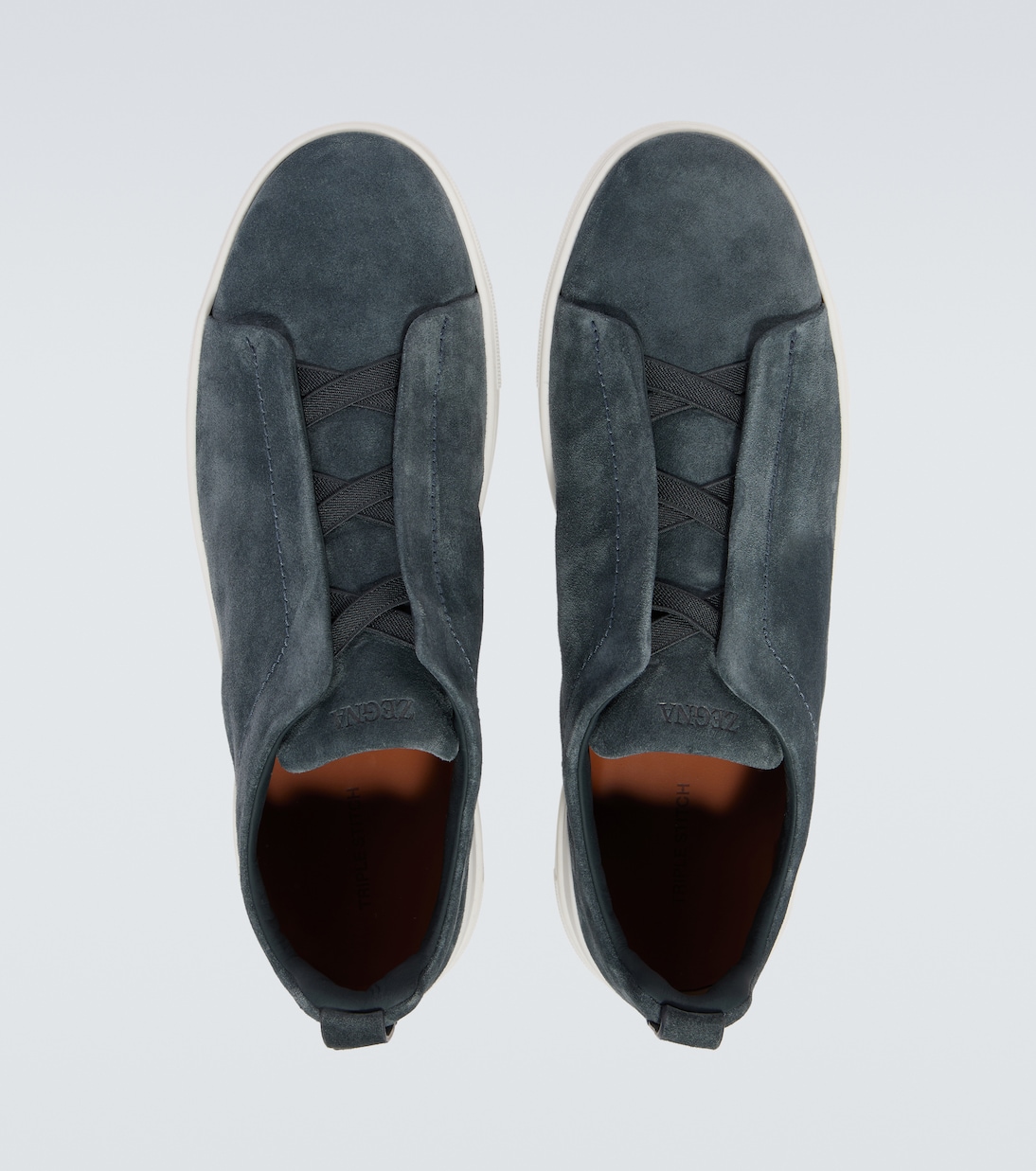 Baskets Triple Stitch en daim | Zegna