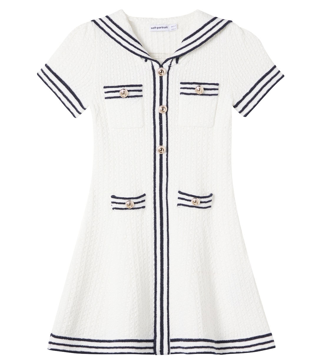 Kleid aus einem Baumwollgemisch | Self-Portrait Kids