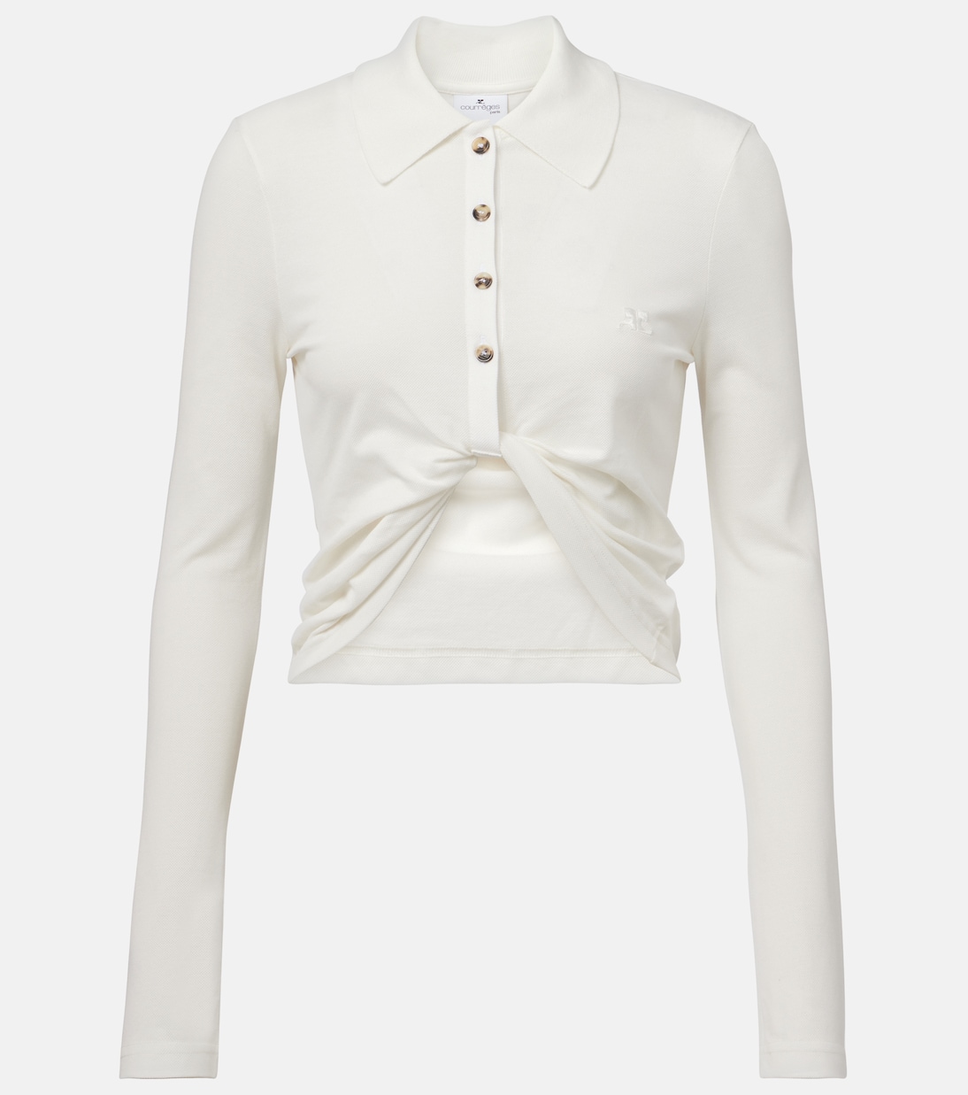 Camicia cropped in cotone | Courrèges