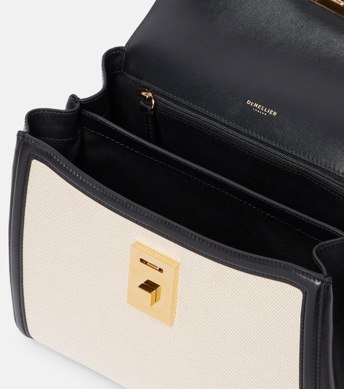 Tote Paris Midi aus Canvas mit Leder | DeMellier