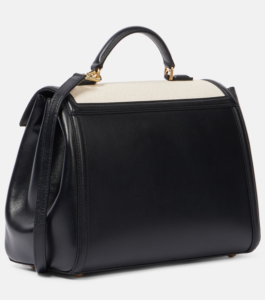 Tote Paris Midi aus Canvas mit Leder | DeMellier