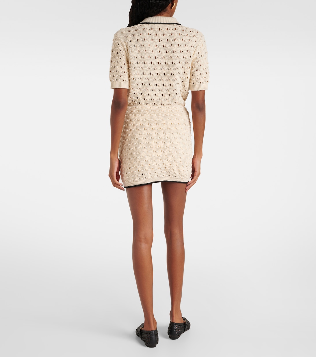 Minifalda Bauble de algodón en pointelle | Frame