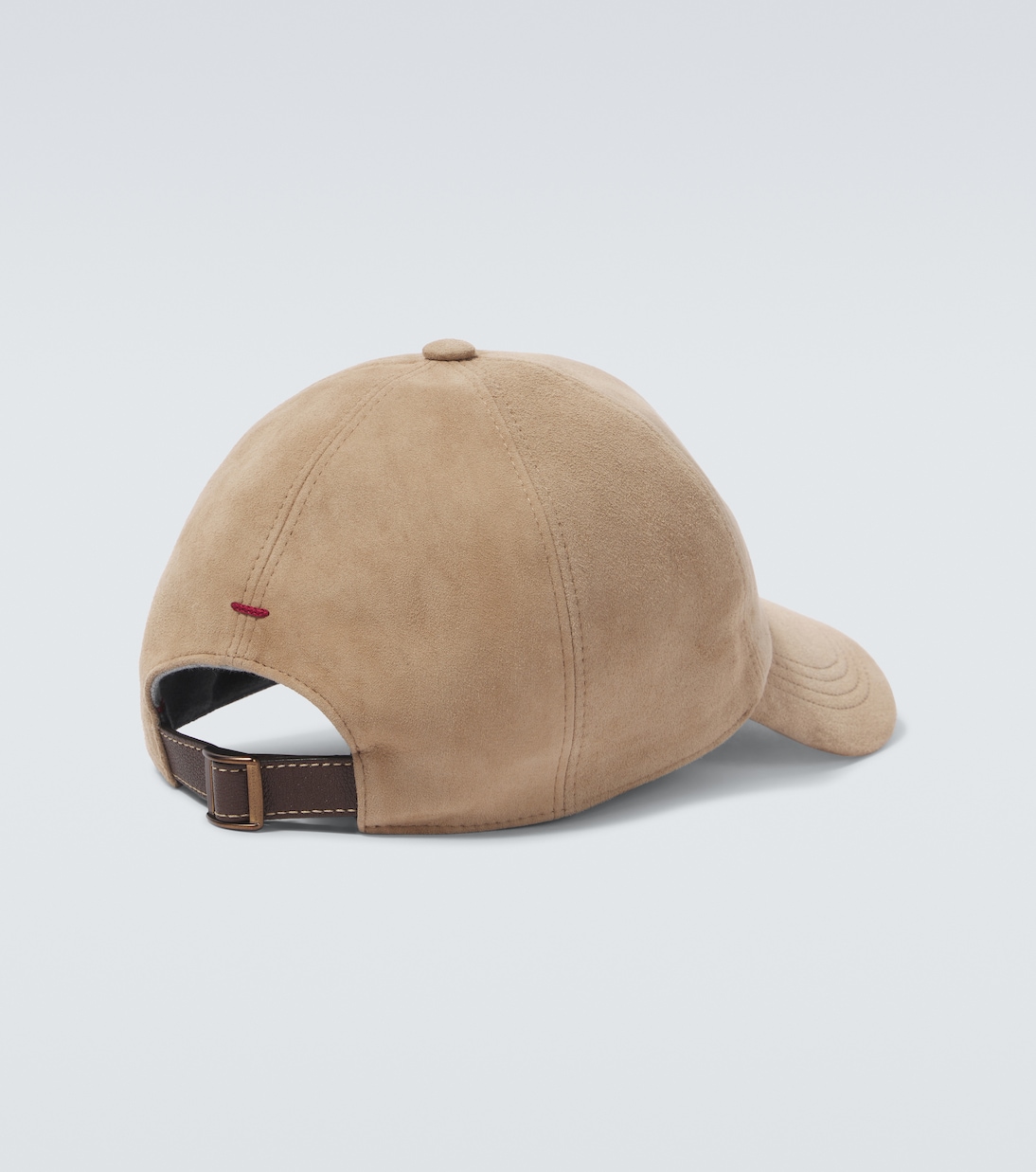 Logo suede baseball cap | Brunello Cucinelli