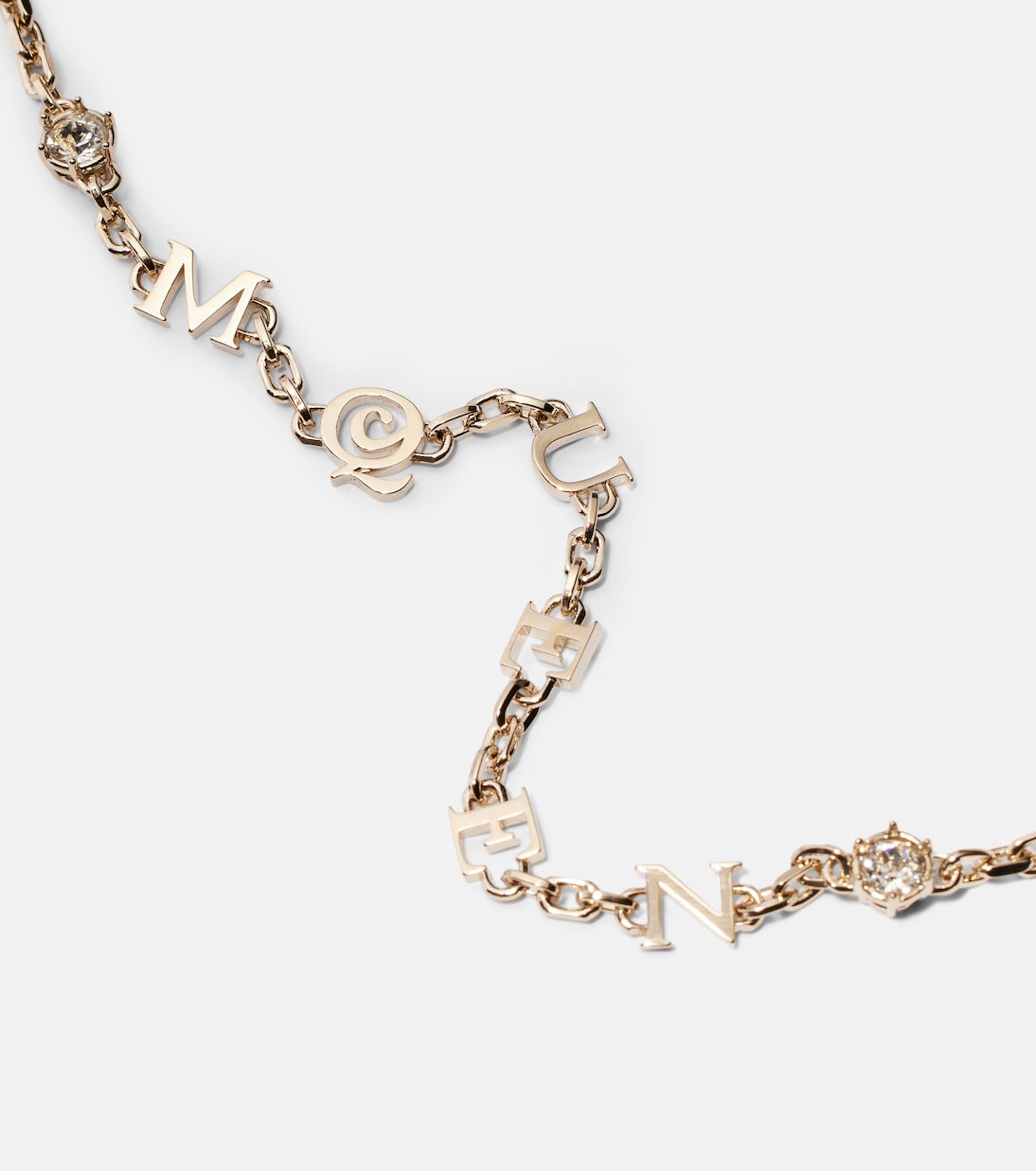 Embellished logo necklace | McQueen