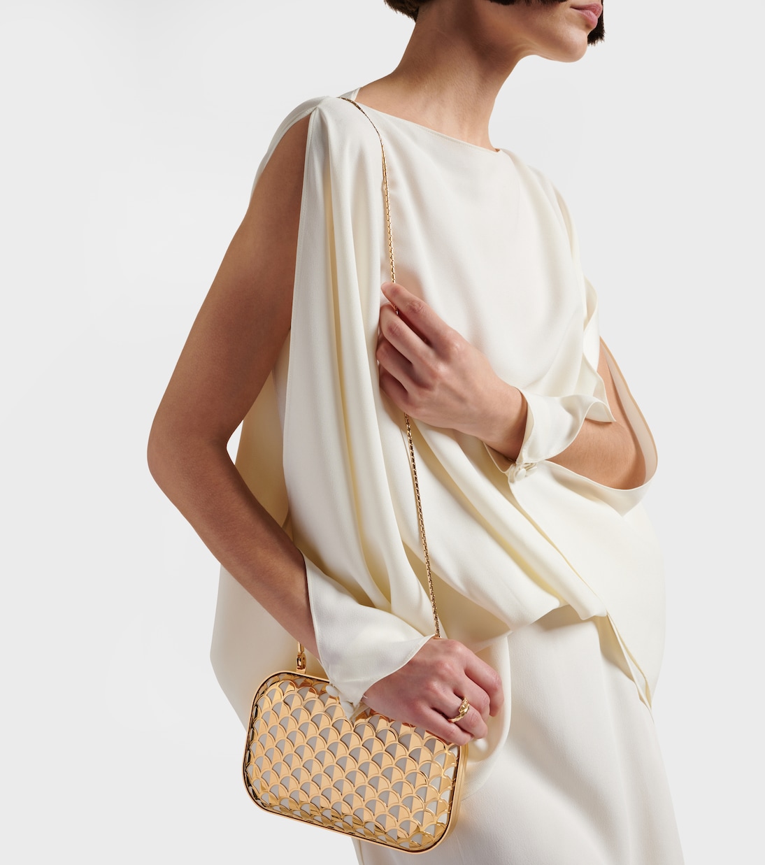Clutch Calla chapado en oro | Bvlgari