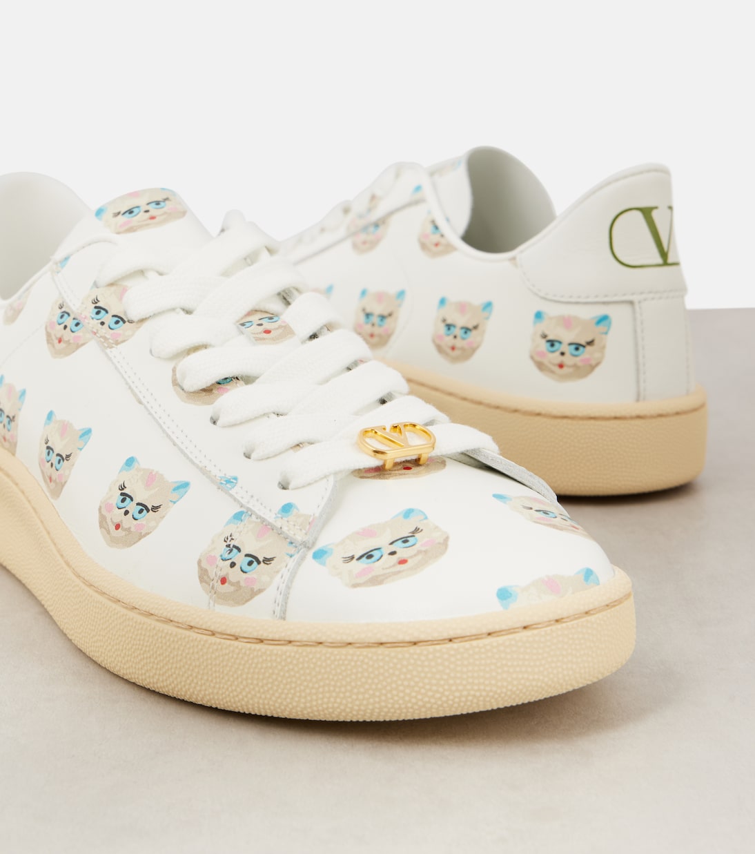 Sneakers Royco in pelle con stampa | Valentino Garavani