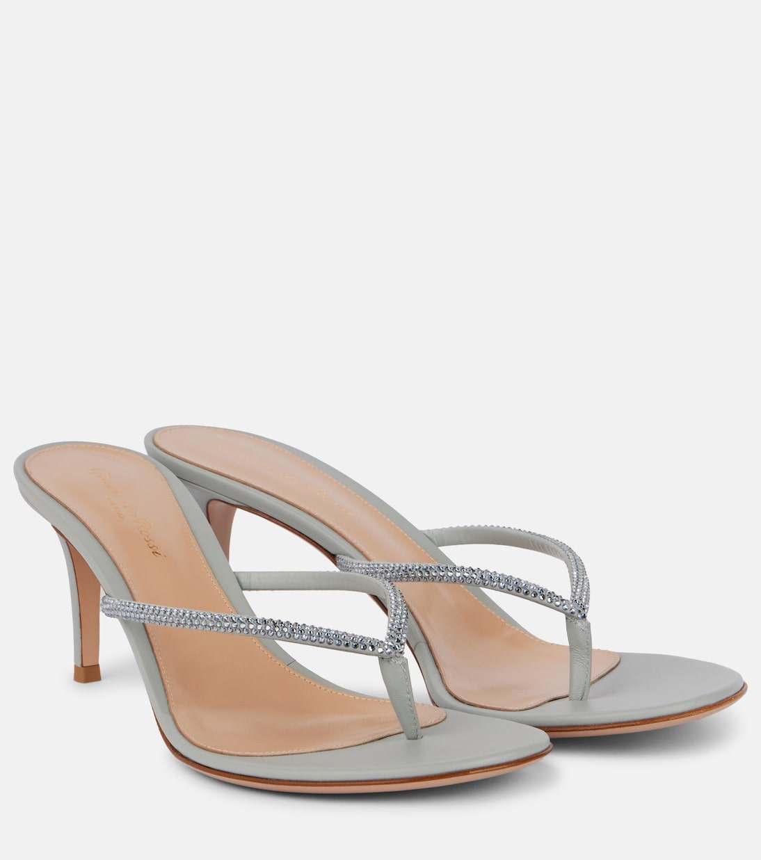 Sandales India 70 en daim à ornements | Gianvito Rossi