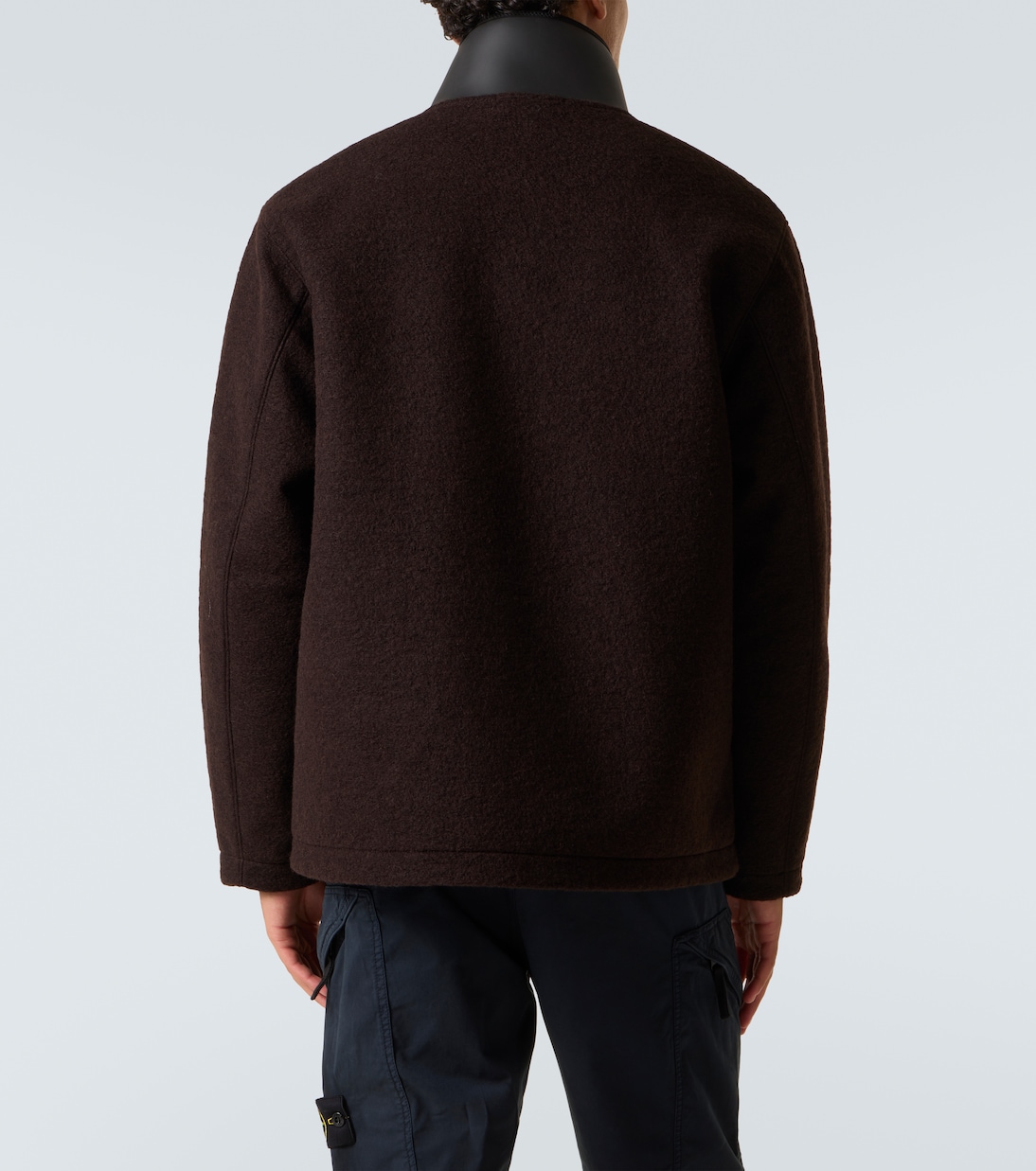 Logo wool-blend jacket | Stone Island