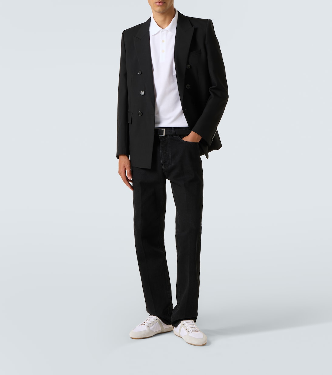 Logo suede-trimmed sneakers | Givenchy