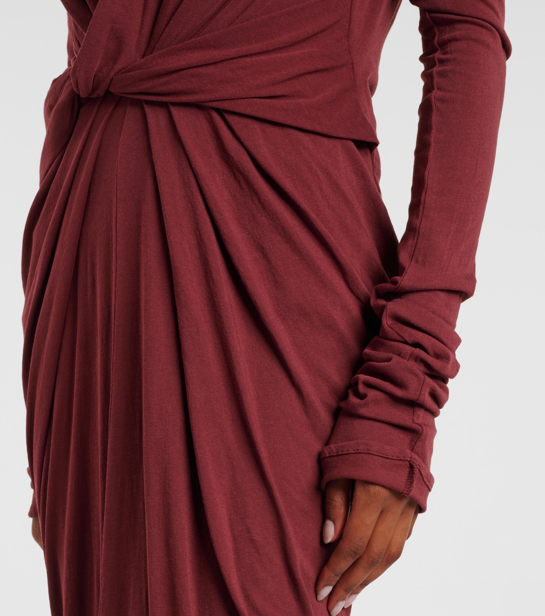Vestido largo en mezcla de algodón | Entire Studios