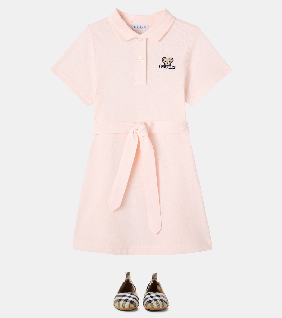 Thomas Bear cotton piqué polo dress | Burberry Kids