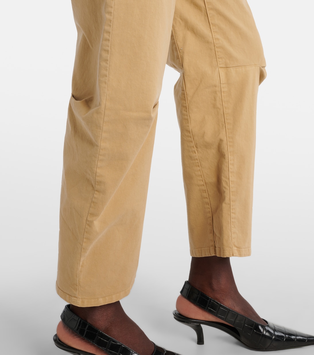 Shon barrel-leg cotton chino pants | Nili Lotan