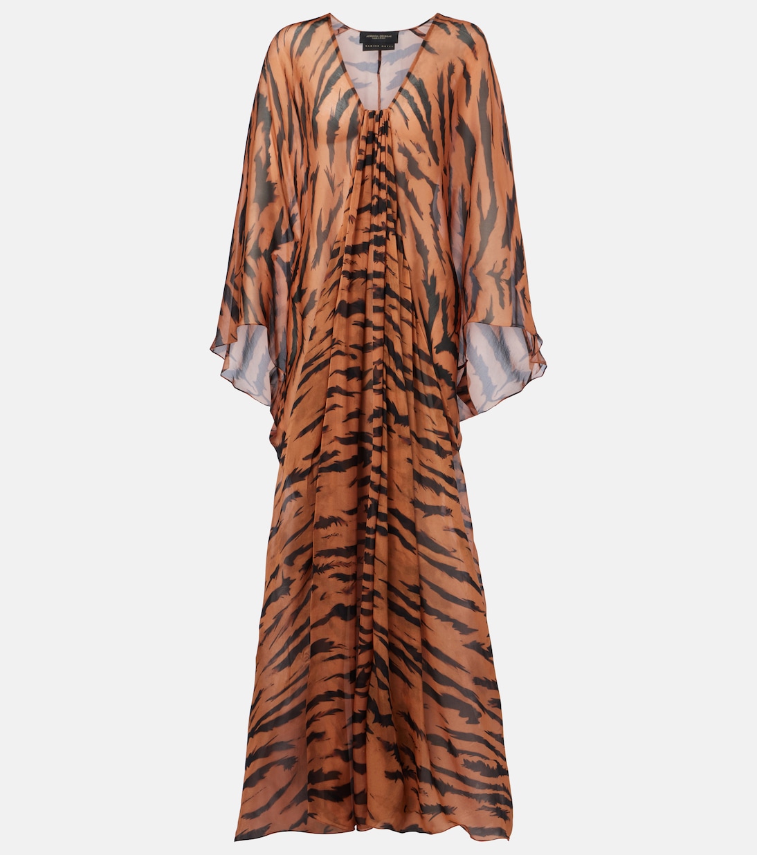 x Sabine Getty printed silk kaftan | Adriana Degreas