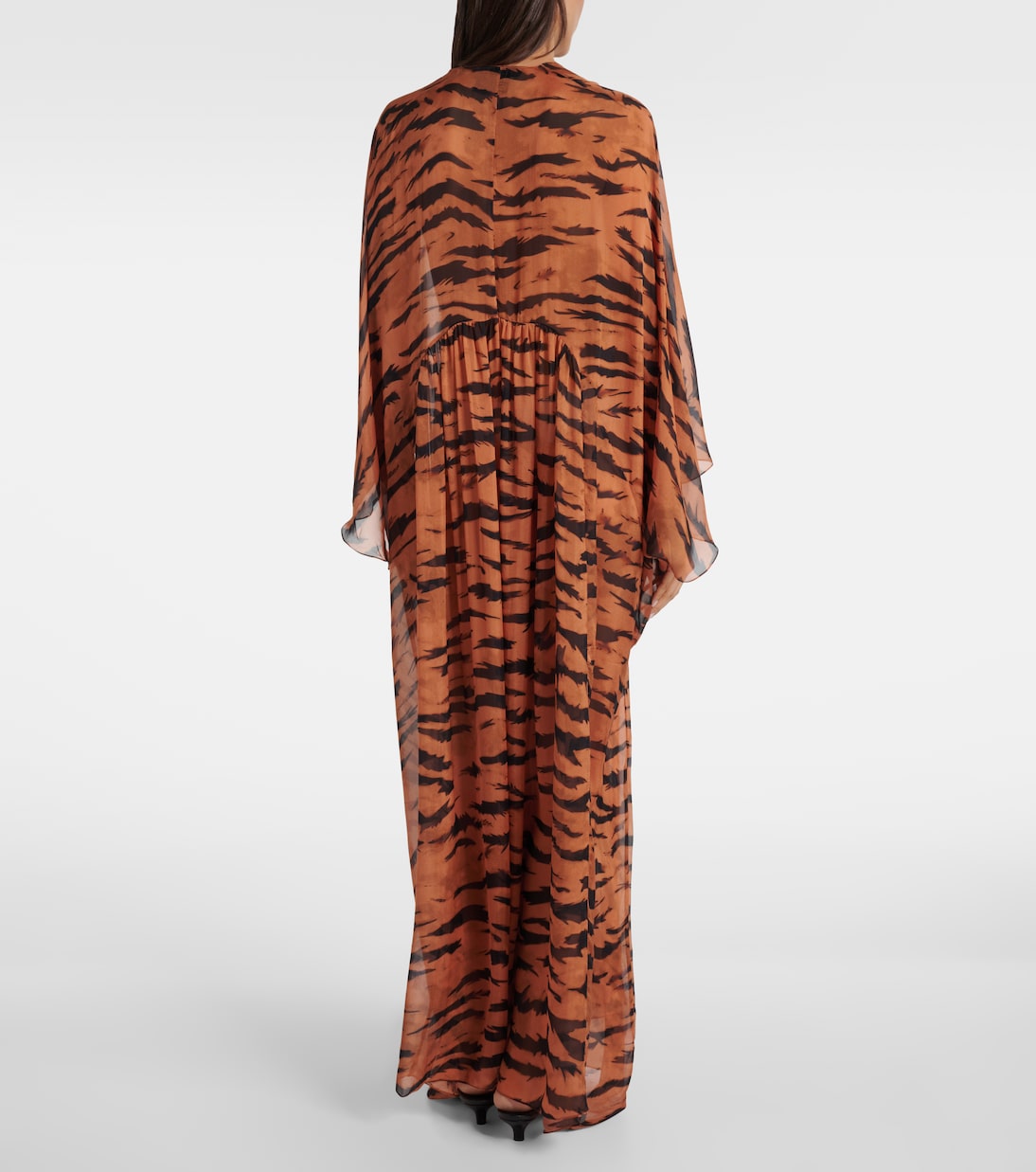 x Sabine Getty printed silk kaftan | Adriana Degreas