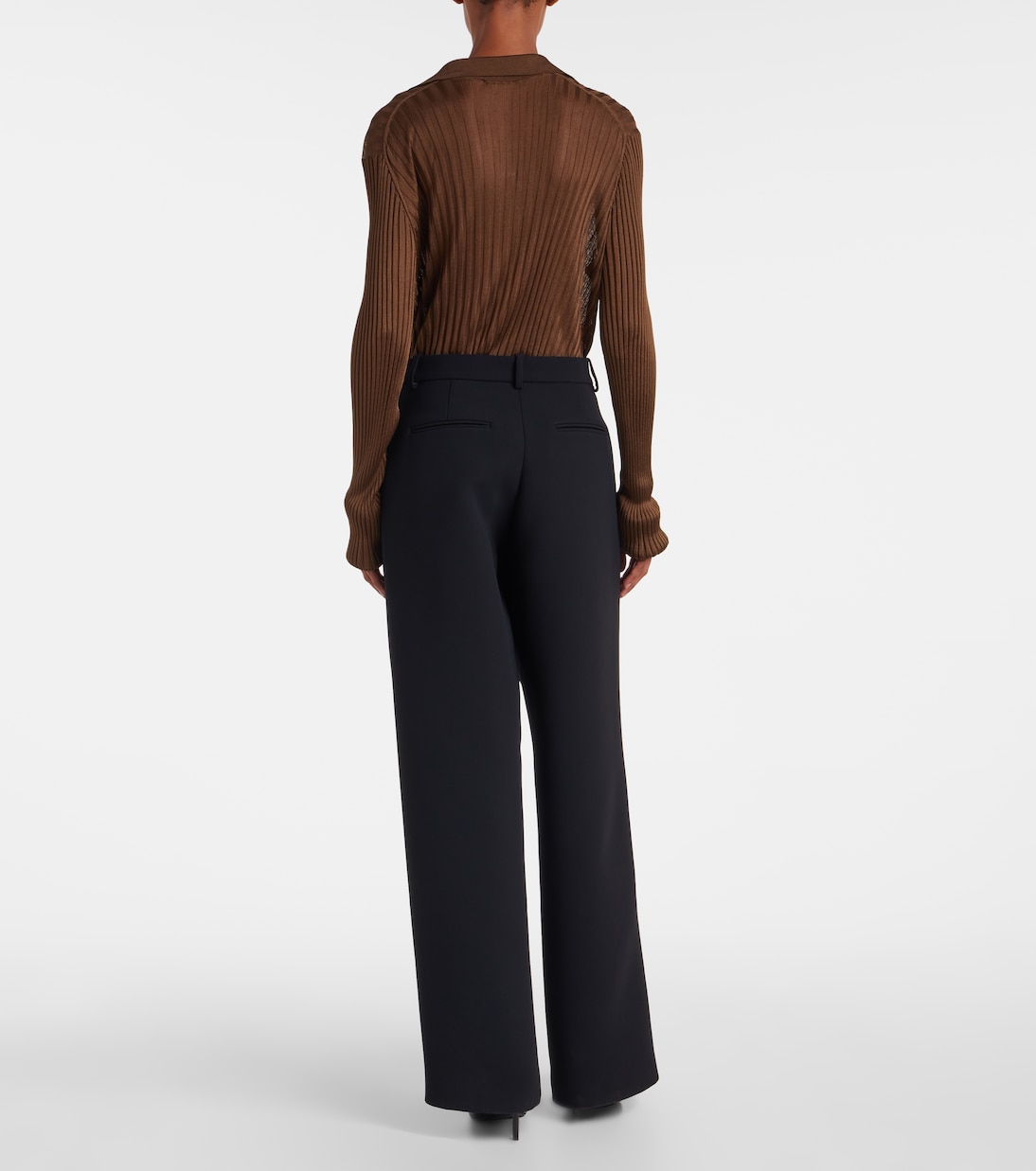 August high-rise wide-leg pants | Khaite