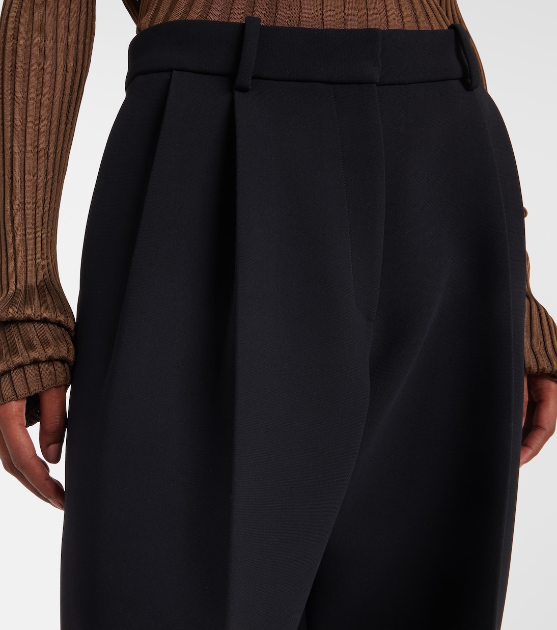August high-rise wide-leg pants | Khaite