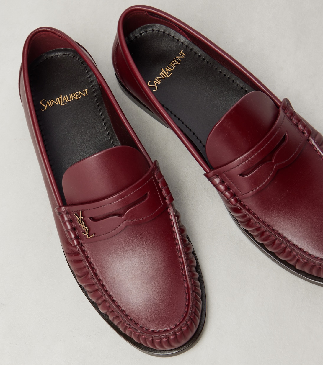 Mocasines penny Laurent de piel | Saint Laurent