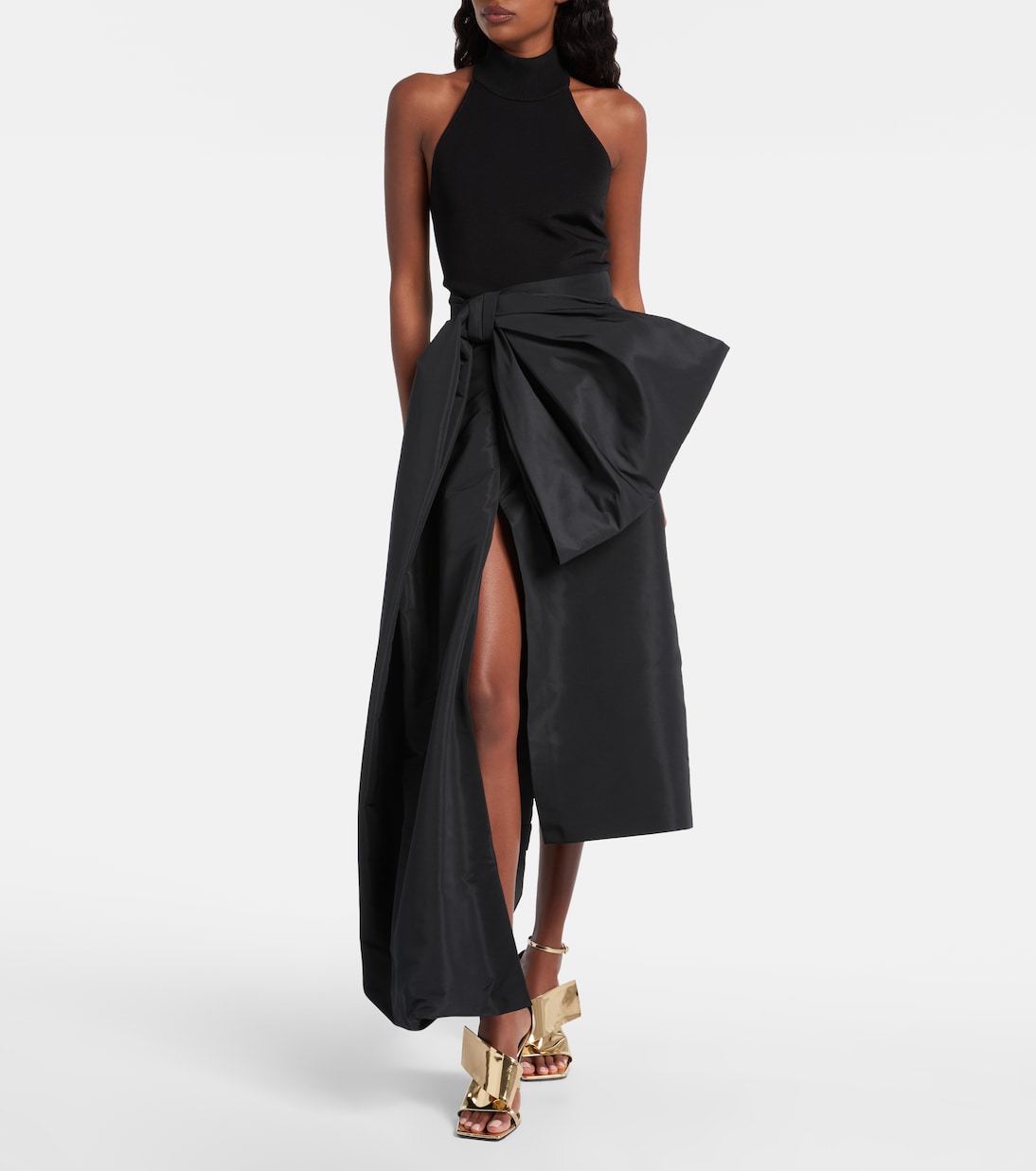 Bow-detail taffeta maxi skirt | Givenchy