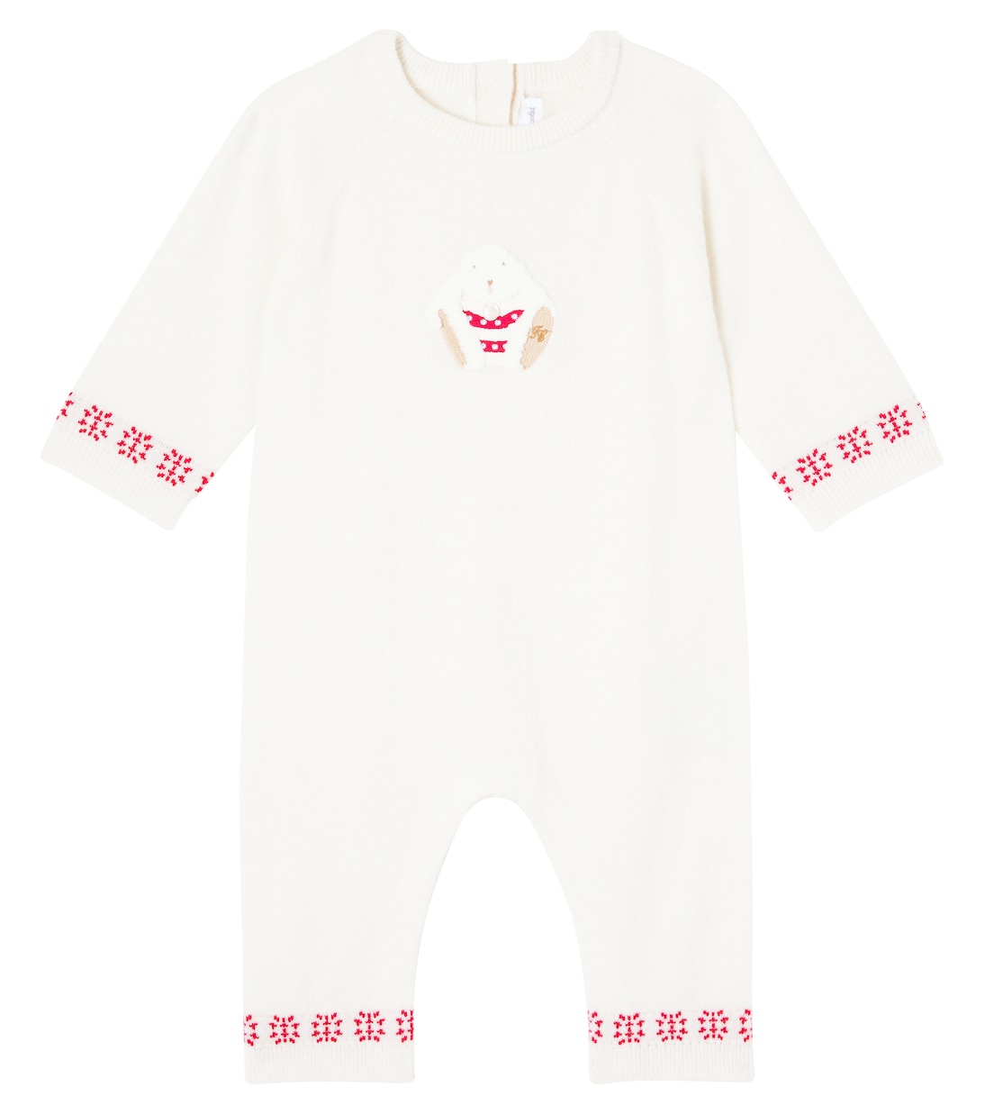 Baby embroidered wool and cashmere jumpsuit | Tartine et Chocolat