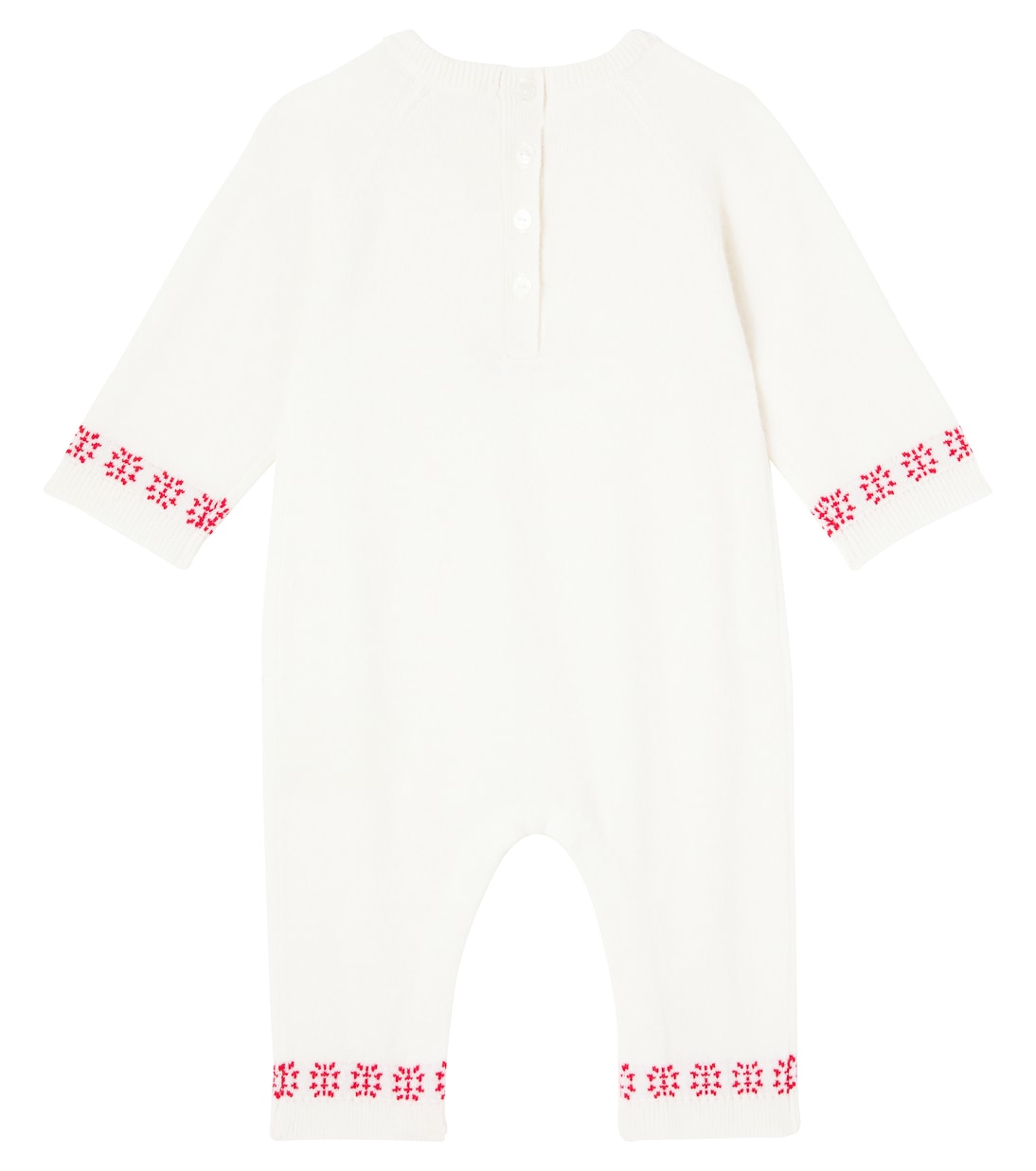 Baby embroidered wool and cashmere jumpsuit | Tartine et Chocolat