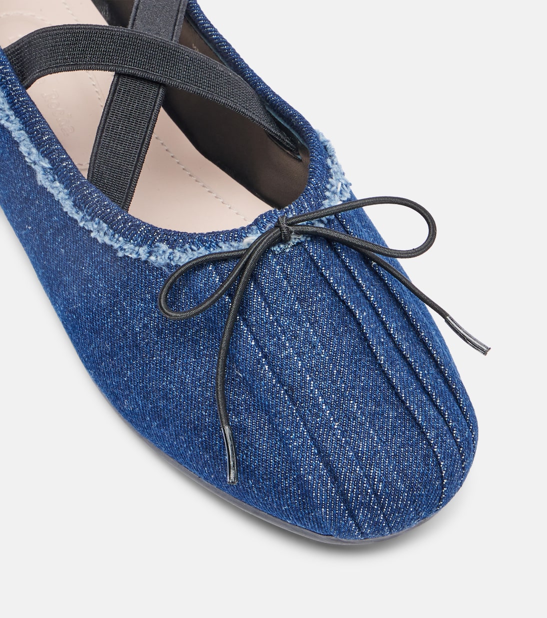 Ballerina Grip denim ballet flats | Simone Rocha