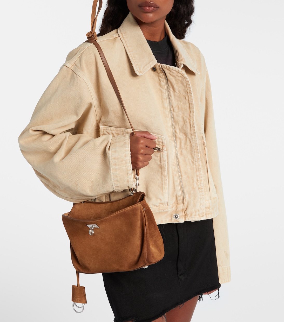 Tote Bag Rodeo Mini aus Veloursleder | Balenciaga