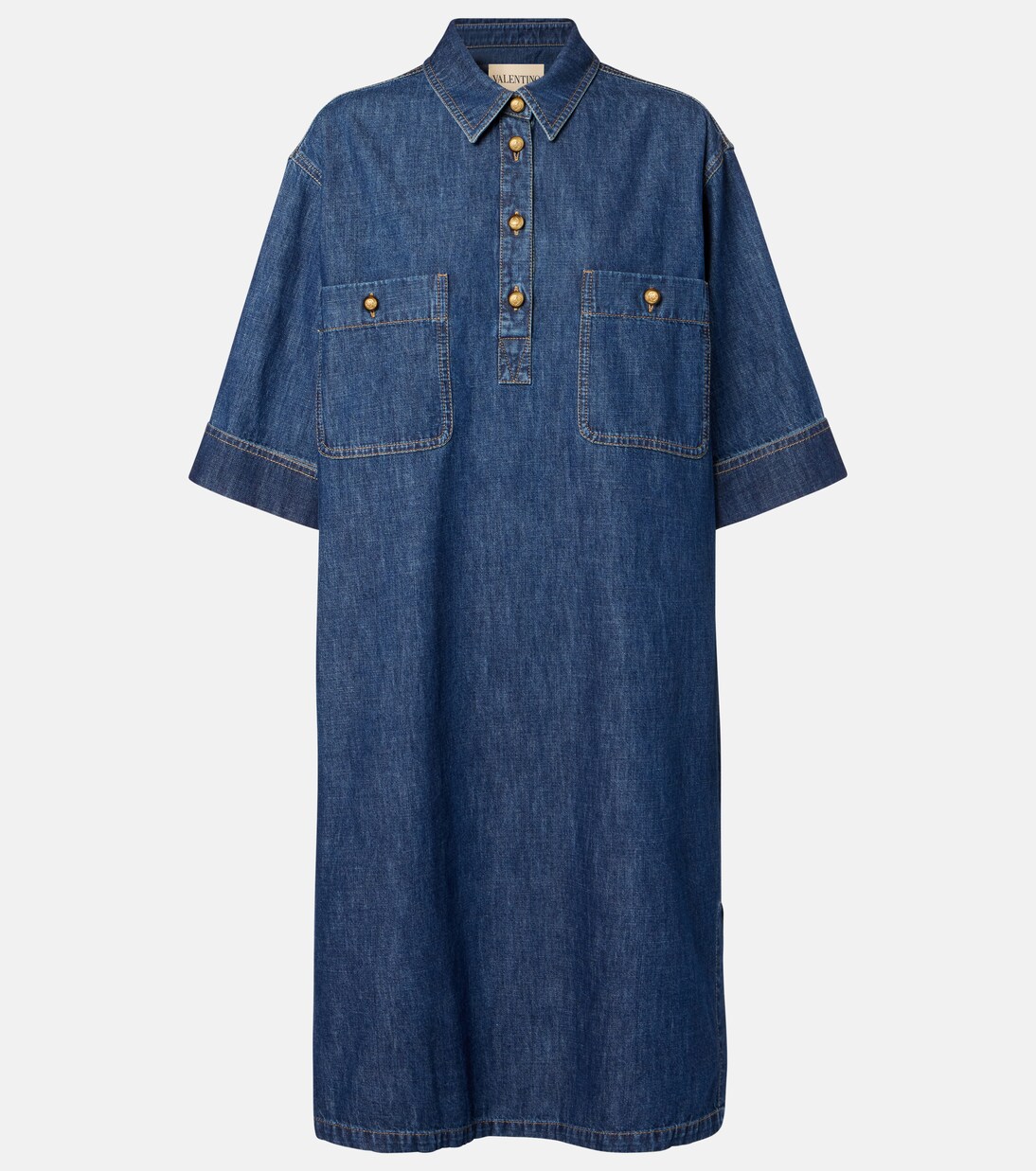 Miniabito in denim di cotone | Valentino