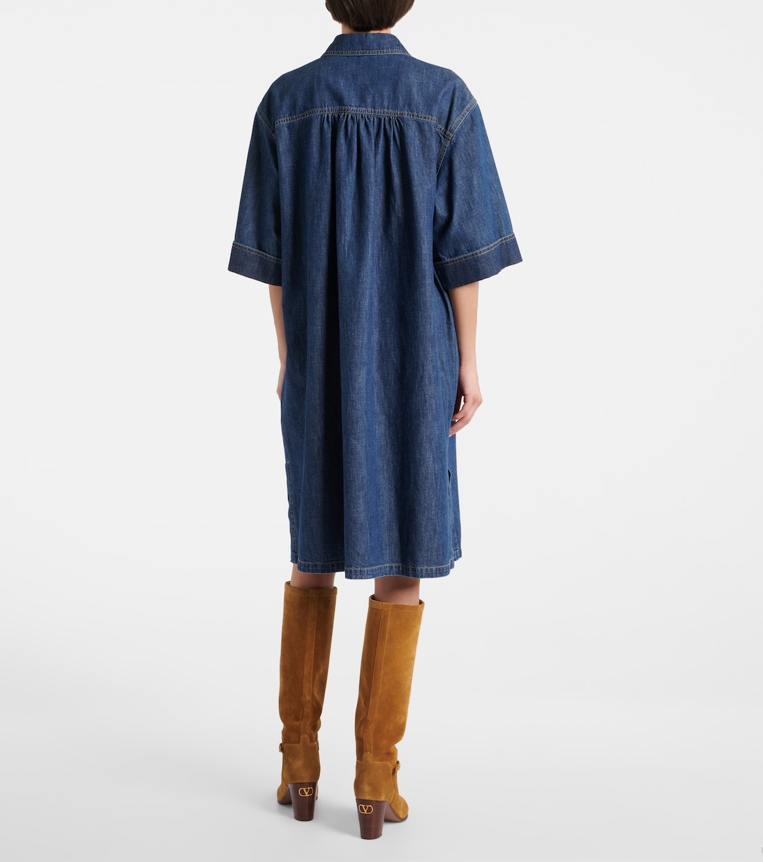 Miniabito in denim di cotone | Valentino