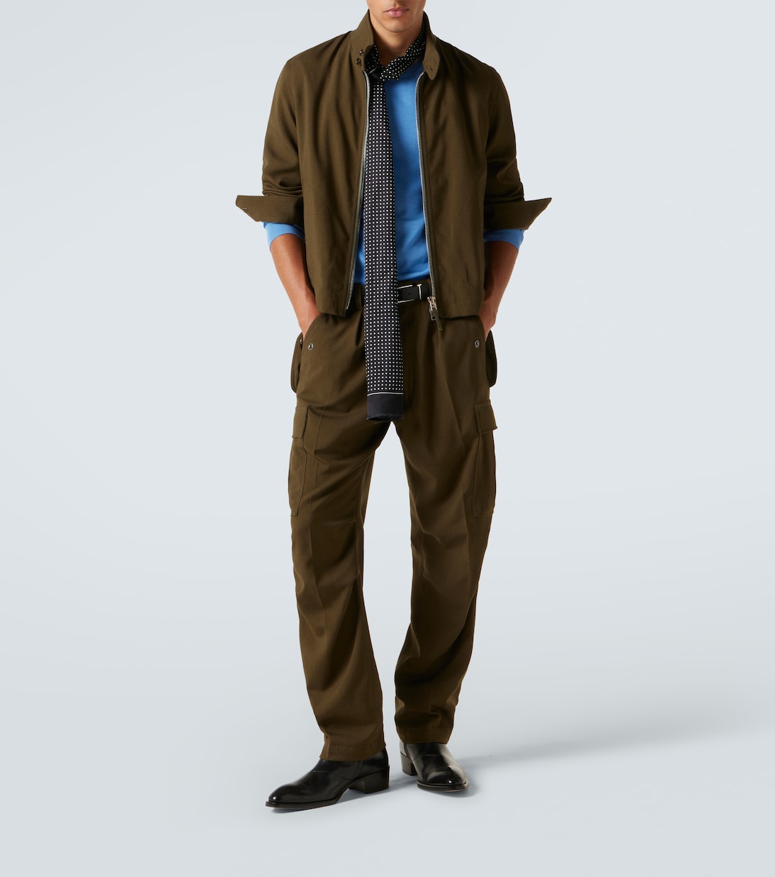 Wool, cashmere, and silk blouson jacket | Tom Ford