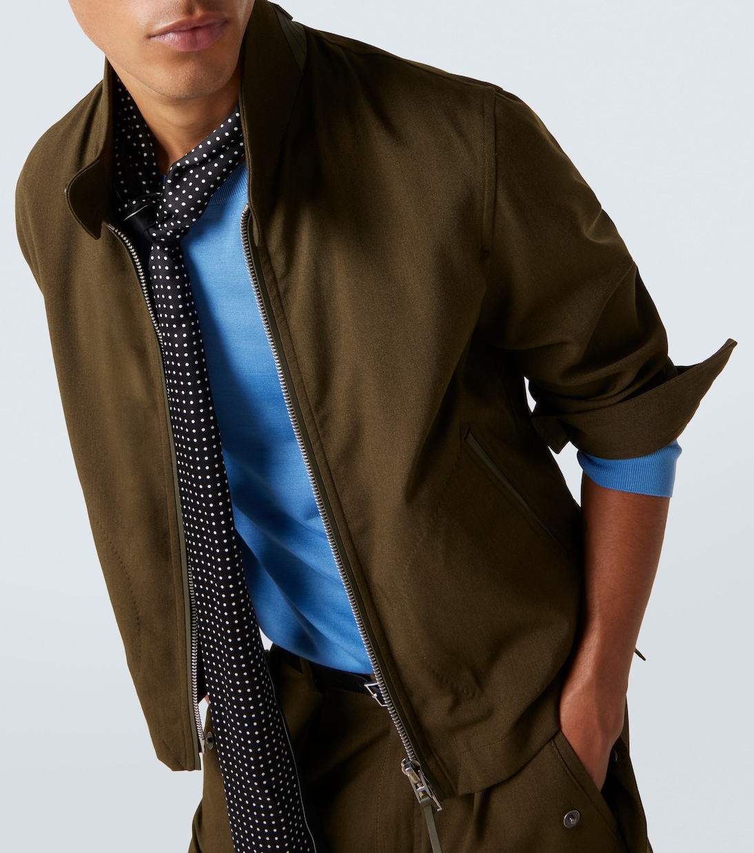 Wool, cashmere, and silk blouson jacket | Tom Ford