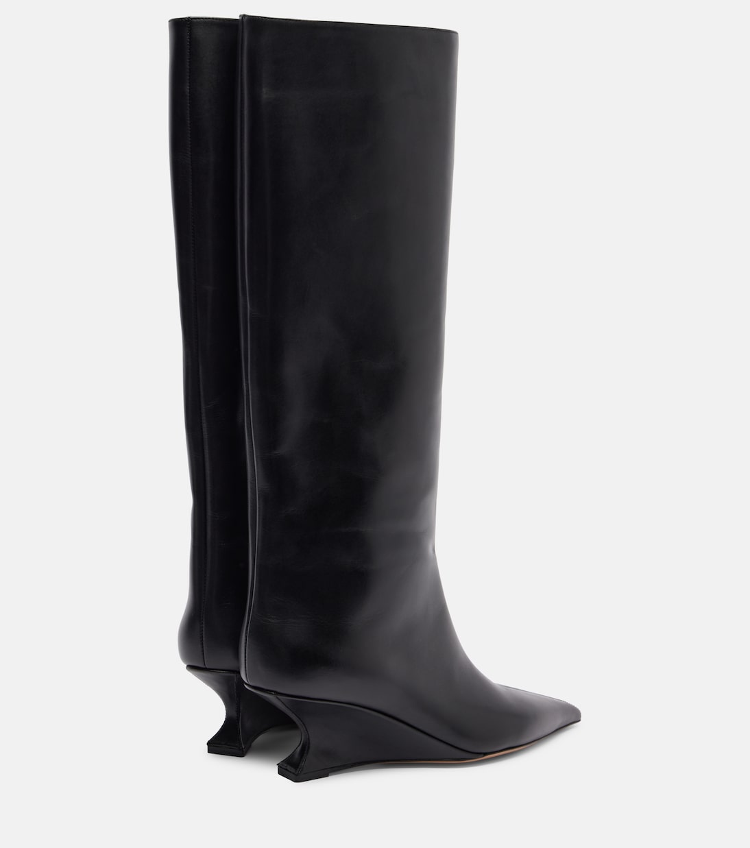 Nina 50 leather knee-high boots | Paris Texas