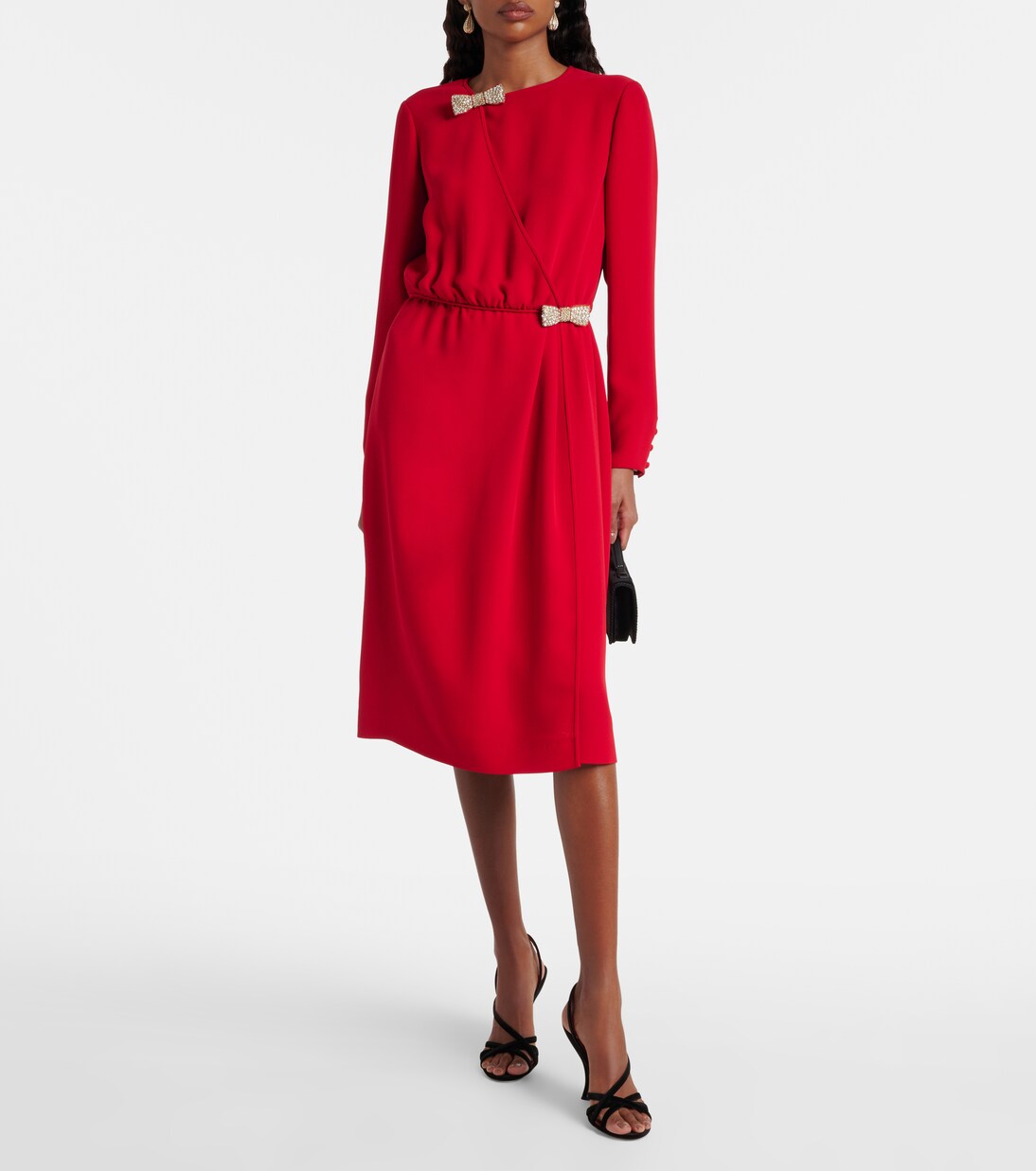 Verziertes Midikleid aus Seide | Valentino