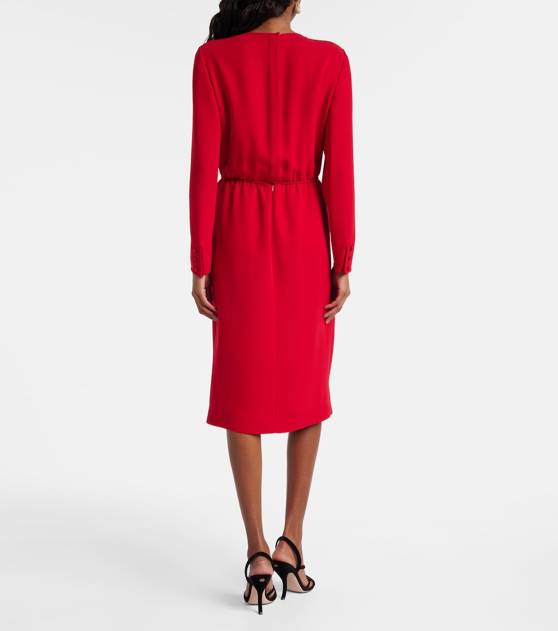 Verziertes Midikleid aus Seide | Valentino