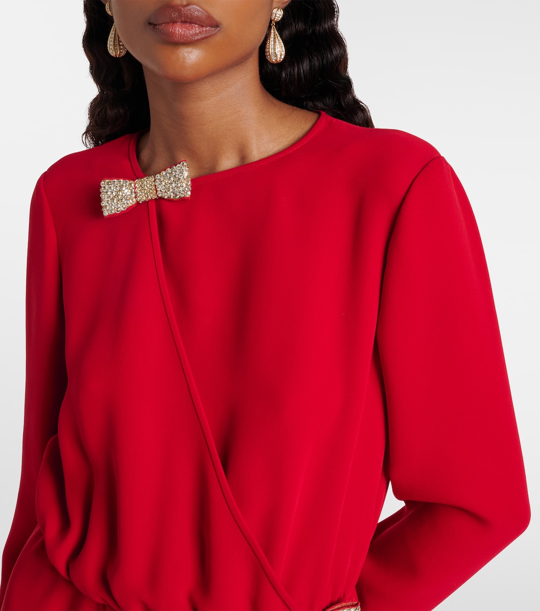 Verziertes Midikleid aus Seide | Valentino