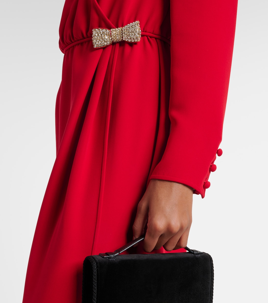 Verziertes Midikleid aus Seide | Valentino