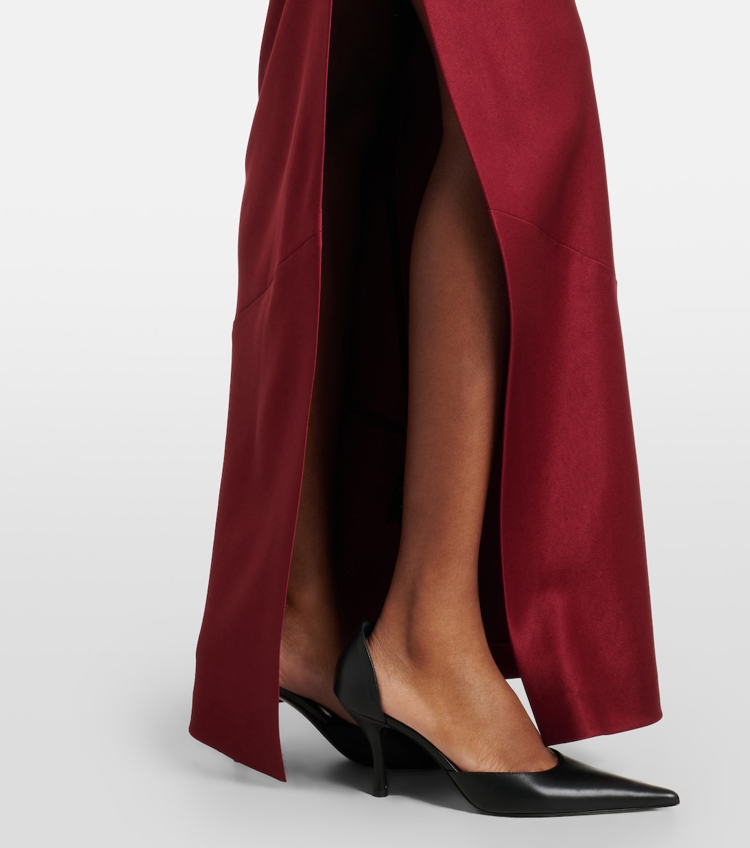 Draped crêpe satin bustier gown | Alex Perry