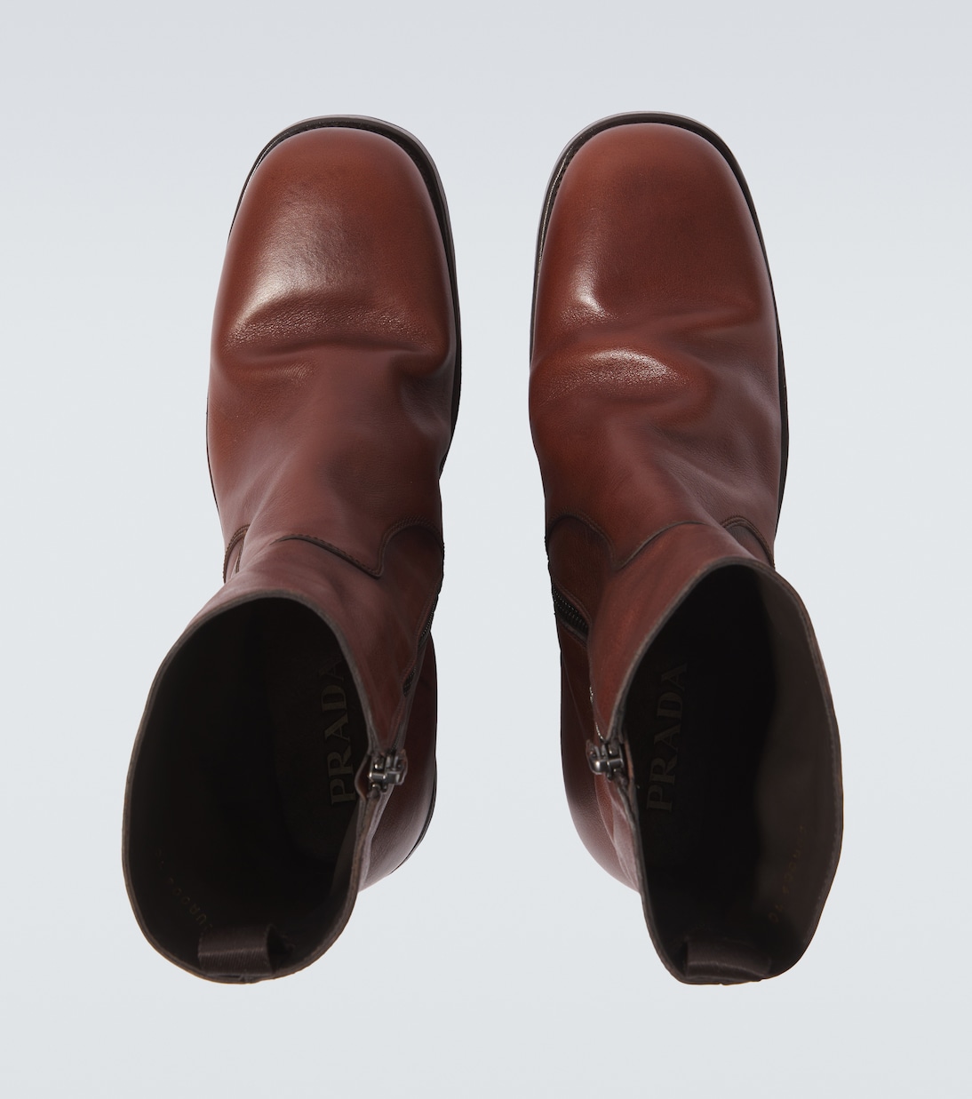 Leather ankle boots | Prada