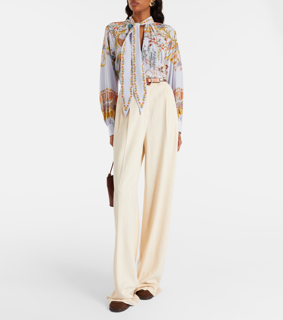 Pantalones anchos de tiro alto | Etro