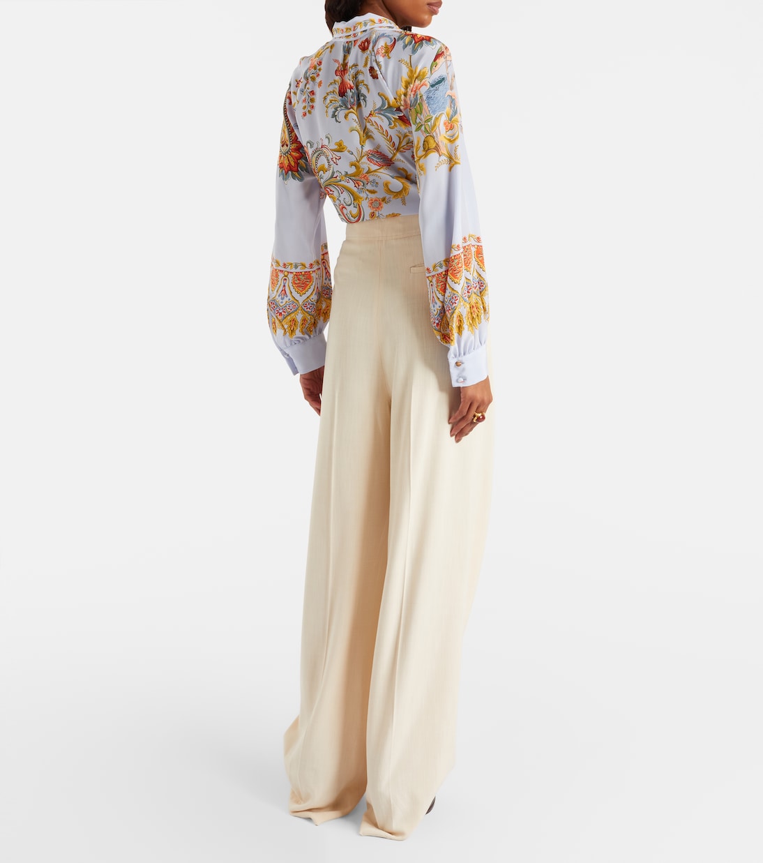 Pantalones anchos de tiro alto | Etro