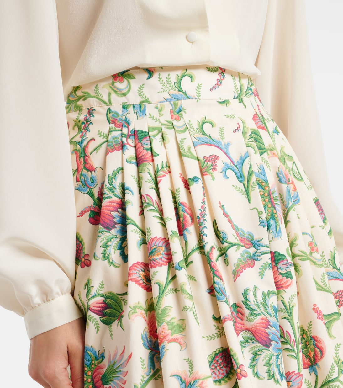 Floral cotton maxi skirt | Etro