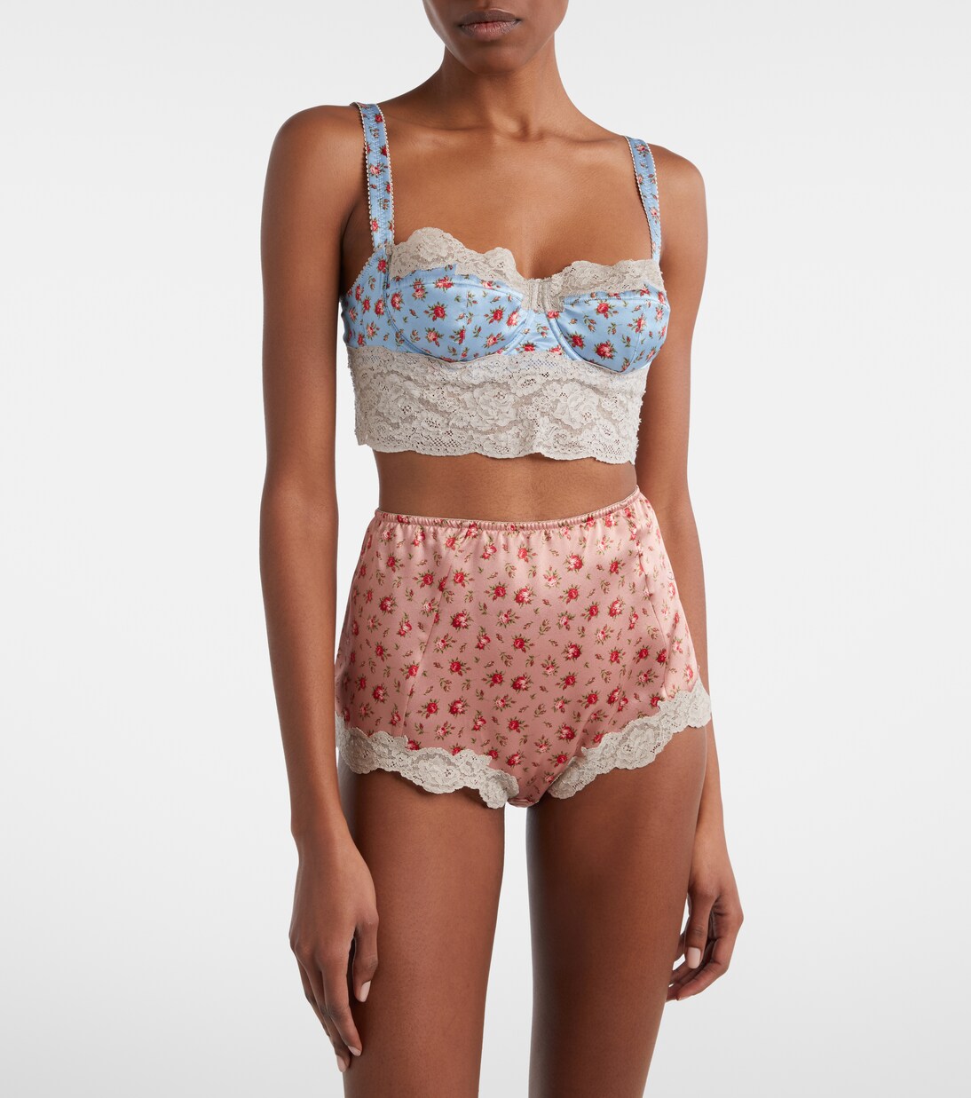 Floral silk and cotton-blend briefs | Dolce&Gabbana