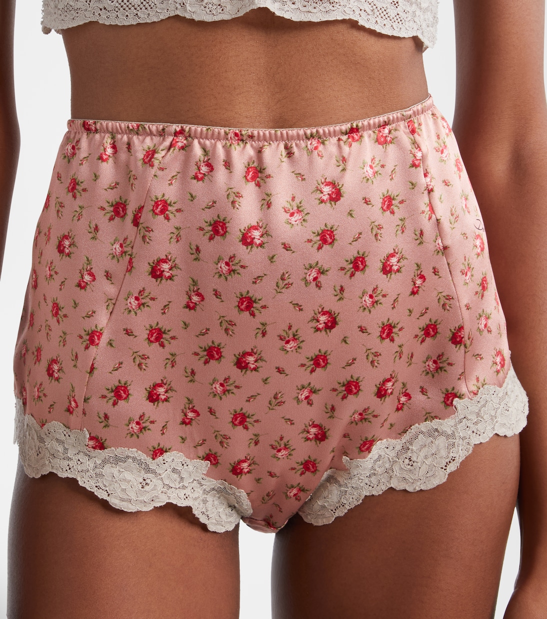 Floral silk and cotton-blend briefs | Dolce&Gabbana