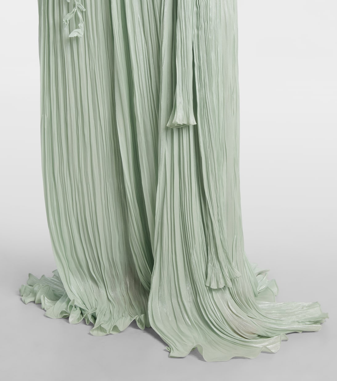 Vestido de fiesta fruncido con peplum | Marmar Halim