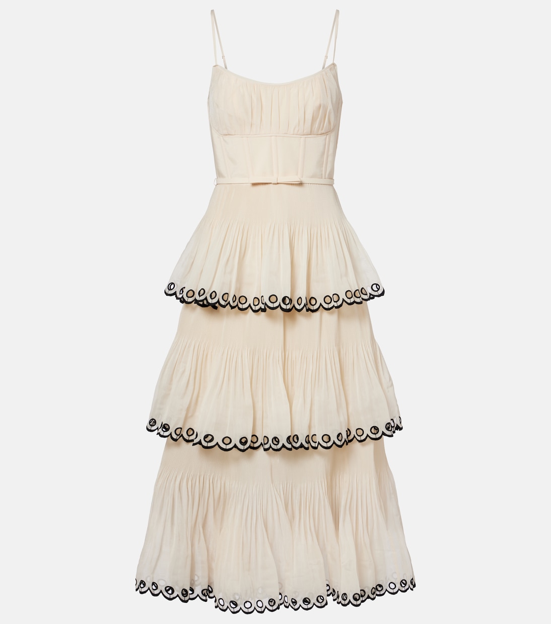 Embroidered bustier dress | Zimmermann