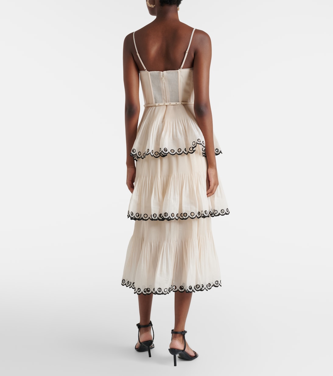 Embroidered bustier dress | Zimmermann