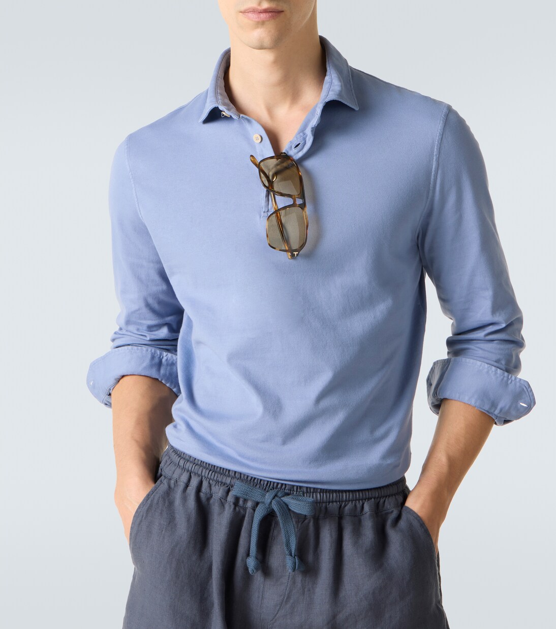 Zero cotton jersey polo shirt | Fedeli