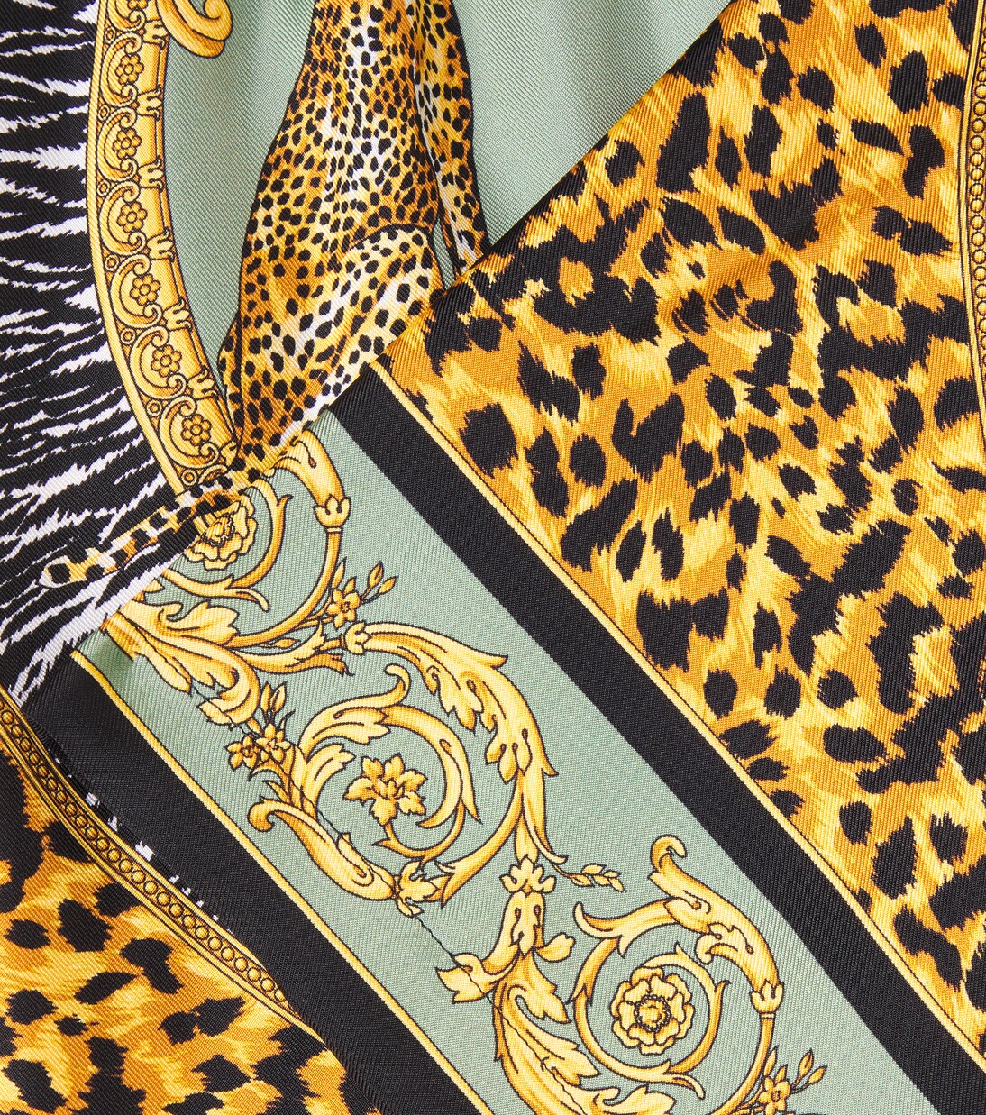 Shorts Wild Cats aus Seide | Versace Kids