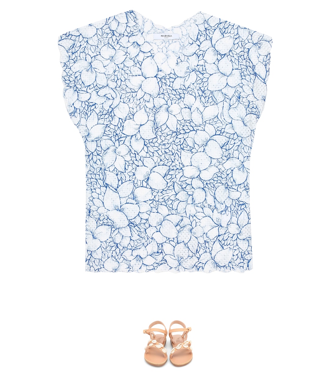 Shelby Island floral cotton tunic | Marysia Bumby